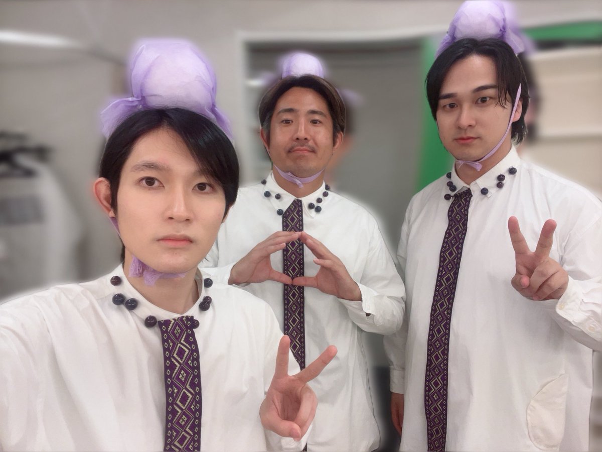 yu_04uki's tweet photo. #劇団山本屋
#つぎはぎ2026 
『つぎはぎだらけのヒーローズ2026』

3日目、マチネソワレ
無事に幕が上がりました。

遂に折り返しです！

残りの公演も全力で行きます。

ご来場、ありがとうございました。

写真は天昇ズの3人です。

まる、まる、まる。 https://t.co/vpqMvZGwsU
