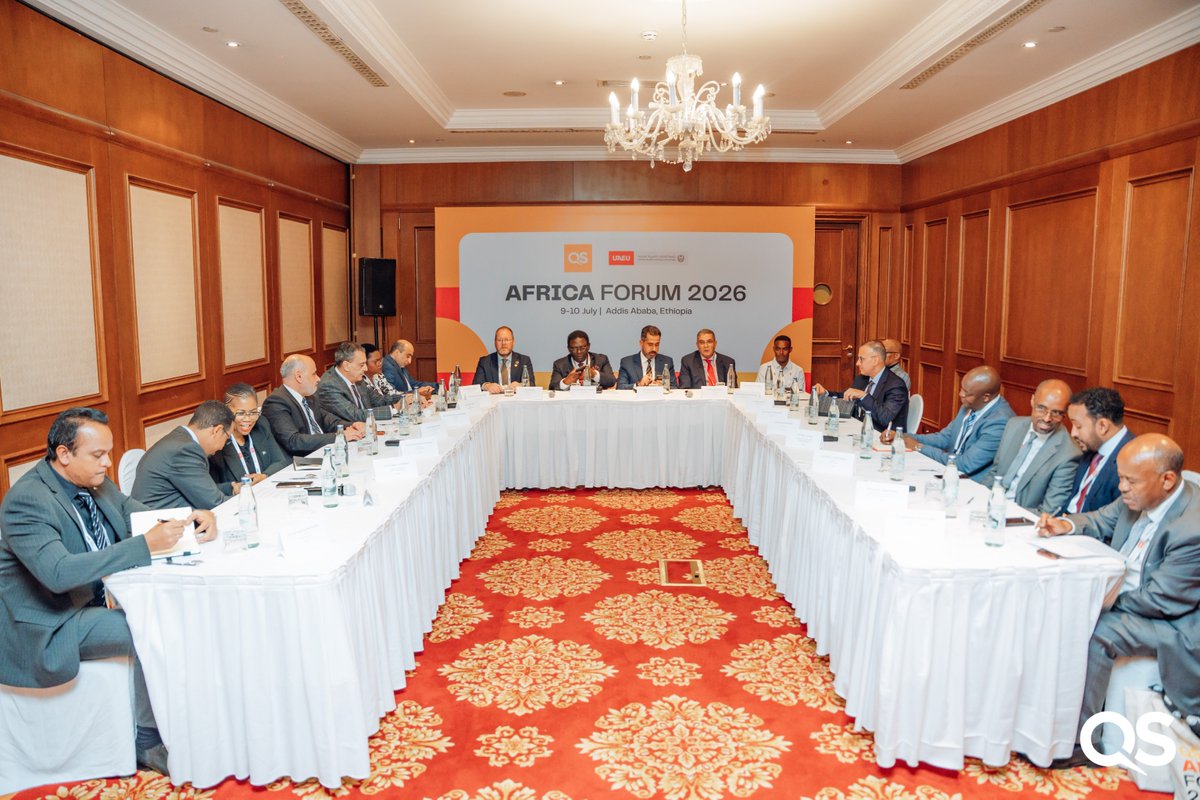 unisa's tweet photo. By special invitation, Unisa Principal and Vice-Chancellor, Professor Puleng @LenkaBula, participated in an exclusive, closed-door leadership roundtable at the QS Quacquarelli Symonds #QSAfricaForum2026.

Convened by the Association of African Universities (AAU) and the Association of Arab Universities (AArU), the high-level engagement brought together vice-chancellors and senior university leaders to explore how stronger Africa–Arab partnerships can advance impact-driven research, strengthen innovation ecosystems, build research capacity and accelerate sustainable development across both regions.

The invitation reflects Unisa's growing influence in shaping strategic conversations on the future of higher education, research collaboration and knowledge partnerships across Africa and beyond.

#Unisa150andBeyond