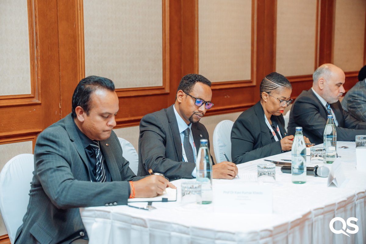 unisa's tweet photo. By special invitation, Unisa Principal and Vice-Chancellor, Professor Puleng @LenkaBula, participated in an exclusive, closed-door leadership roundtable at the QS Quacquarelli Symonds #QSAfricaForum2026.

Convened by the Association of African Universities (AAU) and the Association of Arab Universities (AArU), the high-level engagement brought together vice-chancellors and senior university leaders to explore how stronger Africa–Arab partnerships can advance impact-driven research, strengthen innovation ecosystems, build research capacity and accelerate sustainable development across both regions.

The invitation reflects Unisa's growing influence in shaping strategic conversations on the future of higher education, research collaboration and knowledge partnerships across Africa and beyond.

#Unisa150andBeyond