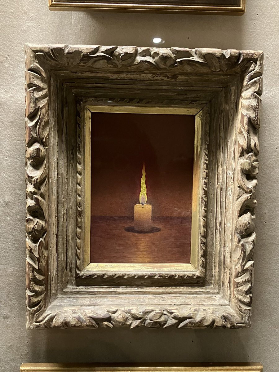 wata3100's tweet photo. 「没後50年 高島野十郎展」松濤美術館

なんて素敵な静物画だろう。あと印象的な光と闇。時代の潮流に合わせず独自の写実を貫いた「孤高の画家」か。生前にきちんと評価されて欲しかった。。「孤高ではあったが孤独ではなかった（要約）」とのことだから気持ちが救われる。とても良い展覧会だった。 https://t.co/qyOg099poD