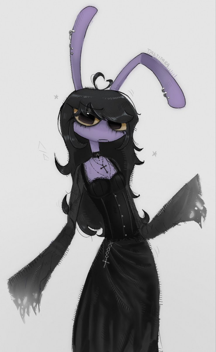 Tastitara's tweet photo. Really wanted to draw her in black 
#tadc #theamazingdigitalcricus #femjax https://t.co/V0LpjEEZU9