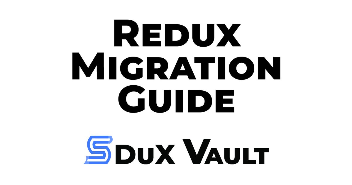 sduxvault's tweet photo. You don't have to rewrite your Redux app to adopt SDuX Vault. Both run side by side — no shared state, no Provider collision. Your existing reducers even plug in unmodified. 
https://t.co/7nQrSt6EC7 

#StateManagement #Redux #migration https://t.co/1EafV1vrJM