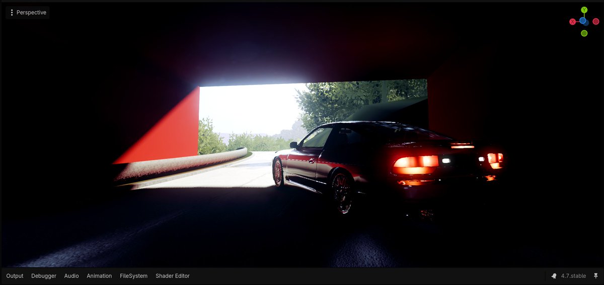 HGD_Dev's tweet photo. My current project in #Godot with LPVGI 💖

When you don't have ray tracing you push rasterization as far as you can go. That's what's made video games so beautiful for the last 20 years (And to be clear I love ray tracing).

And I still haven't reimplemented my photo mode 💀 https://t.co/bgXG1nIfg7