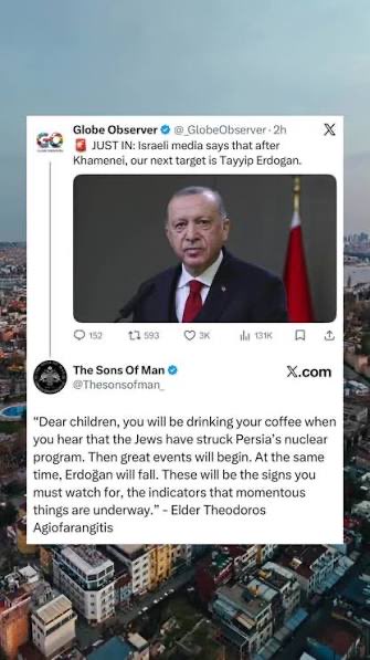 aresvices's tweet photo. @stiofen911 @candle84640 Unbelievable as it might be, but this is part of the orthodox church’s prophetic words on WW3. 

The indicators were Israel hitting Iran’s nuclear program one morning, and another being the fall of Erdogan. 

The fact people outside the church are awakening to this, is on point. https://t.co/7NN7nOfZj4