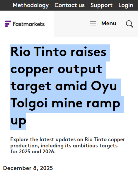 RahulR52655179's tweet photo. What if the biggest signal is not today’s copper price?
What if it is what the world’s largest miners are trying to secure for the next decade?

UBS says Rio Tinto may need more meaningful copper growth options for 2030–2035. Oyu Tolgoi is ramping, but projects such as Resolution are further out, leaving a potential gap that could explain Rio’s reported interest in gaining more exposure to Los Azules

That is how structural shortages begin

Not with one dramatic headline, but with major producers realizing their future project pipelines may not be deep enough
Copper mines cannot be switched on like factories

Discovery takes time
Engineering takes time
Permitting takes time
Construction takes time
Production ramp-up takes time

That is why $NRED / $NREDF belongs in the longer-term copper discussion

NovaRed’s Wilmac project offers copper-gold exploration exposure in British Columbia, while MetalCore is designed to improve how geological data is analyzed and targets are prioritized

Rio Tinto may be looking for its next copper-growth asset

The market should also be asking where the next discoveries will come from. Not a recommendation, just my opinion

$JLHL $FRMI $META