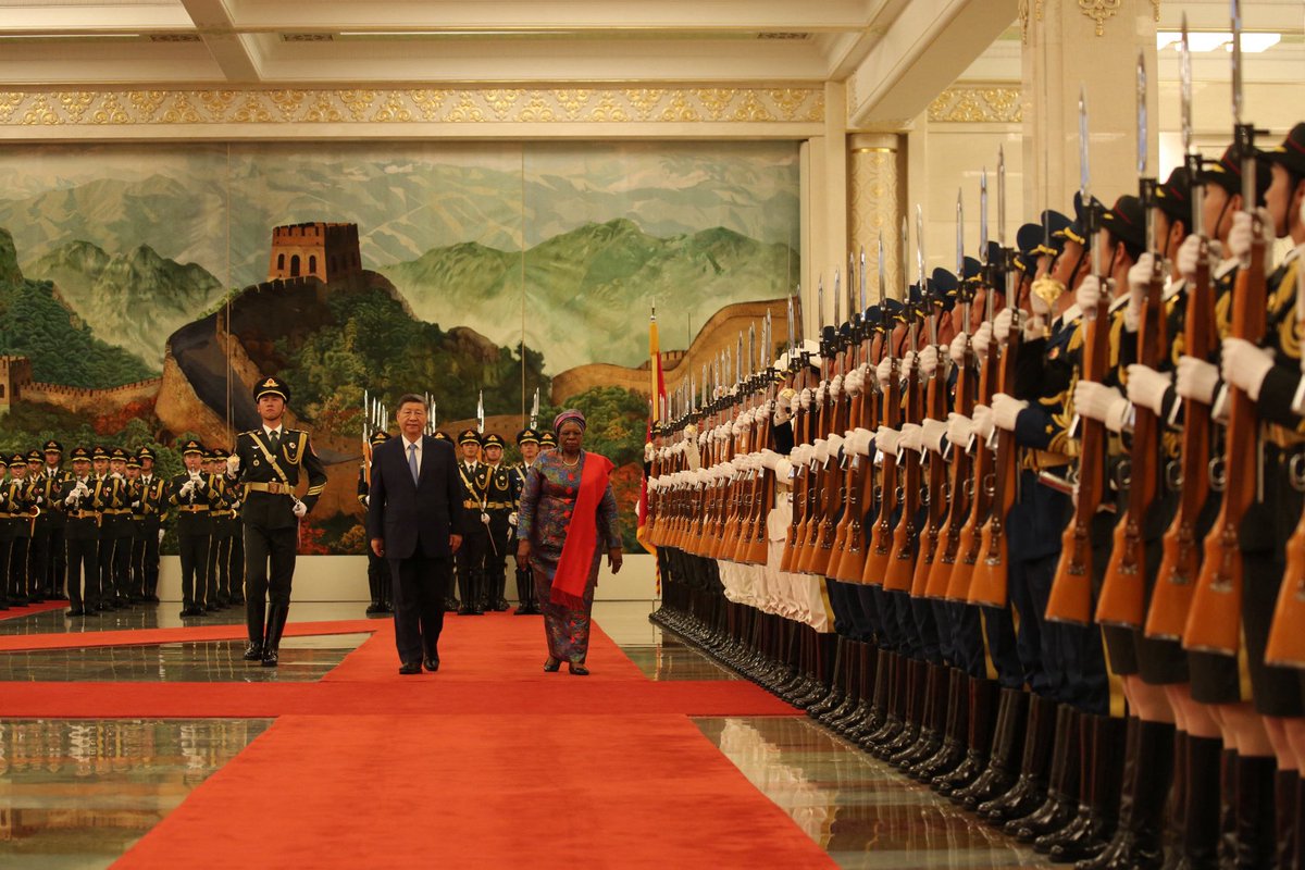 NamPresidency's tweet photo. Joint Statement between the Republic of Namibia and the People's Republic of China on Building a Namibia-China Community with a Shared Future for the New Era

At the invitation of H.E. Xi Jinping, President of the People's Republic ofChina, H.E. Dr. Netumbo Nandi-Ndaitwah, President of the Republic of Namibia, paid a state visit to the People's Republic of China from July 5 to 11,2026.

The two Heads of State held in-depth discussions on Namibia-China relations under the new circumstances, as well as international and regional issues of common interest. H.E. Li Qiang, Premier of the State Council, and H.E. Zhao Leji,Chairman of the Standing Committee of the National People's Congress, also met with President Netumbo Nandi-Ndaitwah.

The two sides agreed that Namibia and China enjoy a deep traditional friendship and that it has grown stronger with the passage of time. Namibia and Chinaestablished diplomatic relations in 1990 and the comprehensive strategic cooperative partnership in 2018, and the two countries have continued to consolidate mutual political trust,achieved fruitful gains in practical cooperation, coordinated and collaboratedin international affairs, setting an inspiring example of China-Africa friendship and South-South cooperation.

Both sides acknowledged that at a time when the world is undergoing accelerating changes unseen in a century, and unprecedented global challenges, there is an urgent need to establish robust mechanisms, strengthen institutional frameworks of global governance, andreinforce multilateral institutions.

Namibia appreciated President Xi Jinping’s important visions and proposals,including building a community with a shared future for humanity, high-quality Belt and Road cooperation, the Global Development Initiative (GDI), the Global Security Initiative (GSI), the Global Civilization Initiative (GCI) and the Global Governance Initiative (GGI),recognizing them as significant initiatives for addressing global challenges, and promoting global peace, development, and shared prosperity.

Namibia commended the sound guidance of Xi Jinping Thought on Socialism with Chinese Characteristics for the New Era and the people-centered development philosophy of the Communist Party of China (CPC). Namibia believes that the successful practice of Chinese modernization prov

I. Bilateral Political Relations
1. Namibia appreciated the vision of building a community with a shared future for humanity put forth by President Xi Jinping. Both sides advocated an equal and orderly multipolar world and auniversally beneficial and inclusive economic globalisation, bringing countries together to advance peace, security,prosperity and progress.

2. The two sides emphasized the strategic and leading role of head-of-state diplomacy in bilateral relations, and decided to further deepen political mutual trust and continue to firmly support each other on issues involving their respective core interests and major concerns. The two sides will further intensify exchanges and cooperation at all levels and in all fields between the governments, political parties, legislative  bodies and at subnational levels, and strengthen the exchange of ideas in party and country governance and development experience.