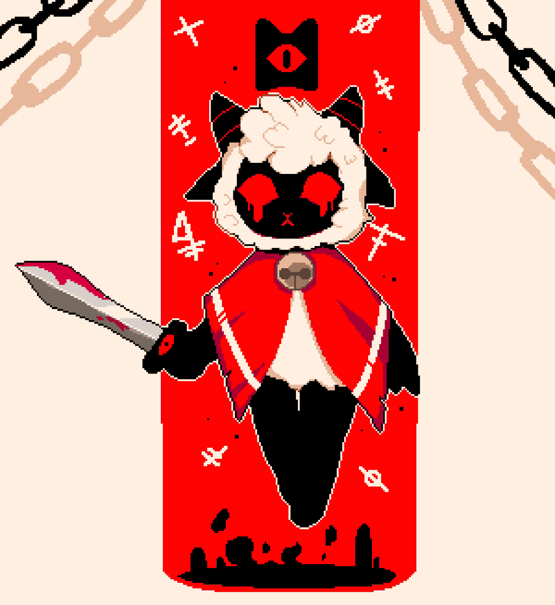 an_tonio0's tweet photo. More of  cult of the lamb

#pixelartㅤㅤㅤㅤ https://t.co/XyQinKws36