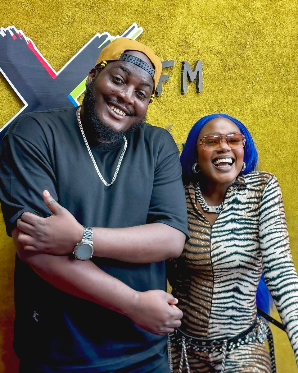 XfmUG's tweet photo. The Blue Queen @ItsAdele22 & Baddest DJ @DjSoweB1 giving you the ultimate #FireFriday evening other stations can't touch. 🔥🎧
Stay locked & vibes on 94.8 X FM. #FreshX https://t.co/kdTiCdd9o7