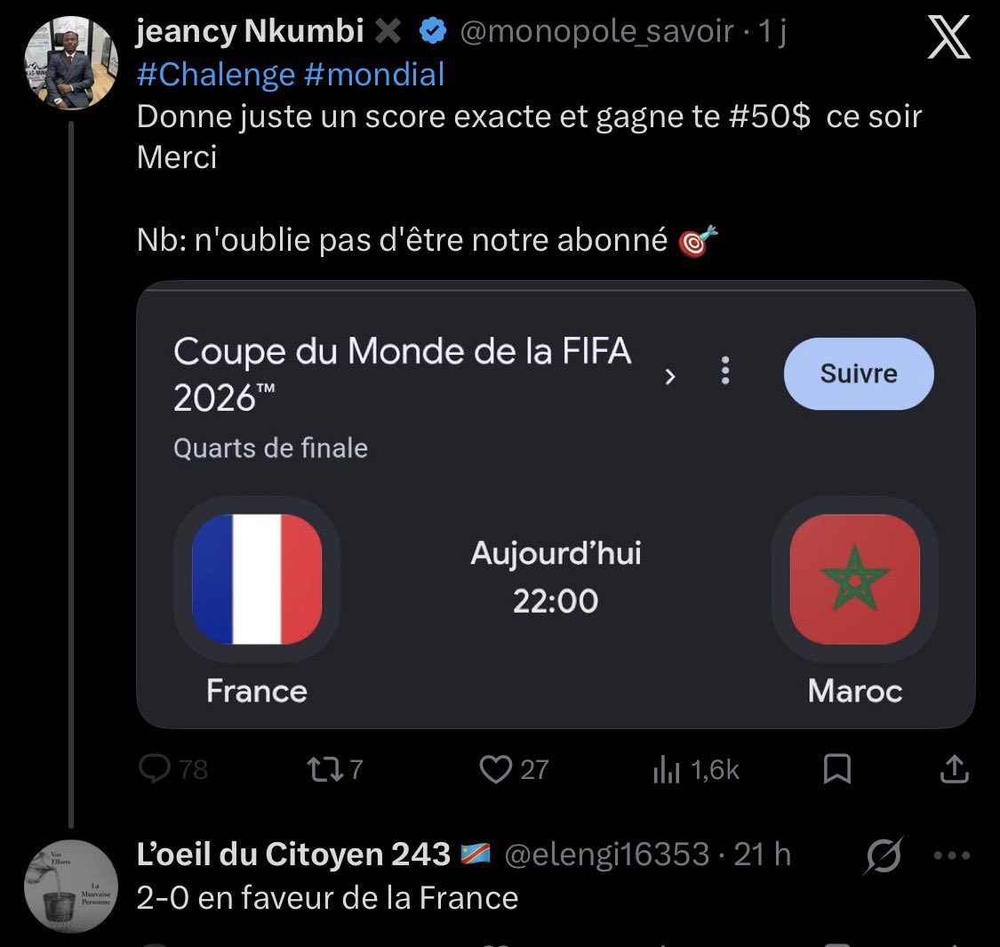 elengi16353's tweet photo. @monopole_savoir Pourquoi lokuta na x ndeko https://t.co/8VJyFXdqJE