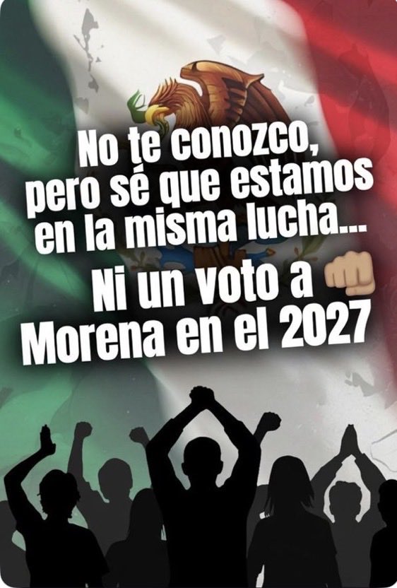 YaskadeF's tweet photo. Unamos fuerzas, un México sin el NARCO @PartidoMorenaMX
Sigámonos unos a otros, juntos somos un tsunami!! https://t.co/e3bpCFfWkY