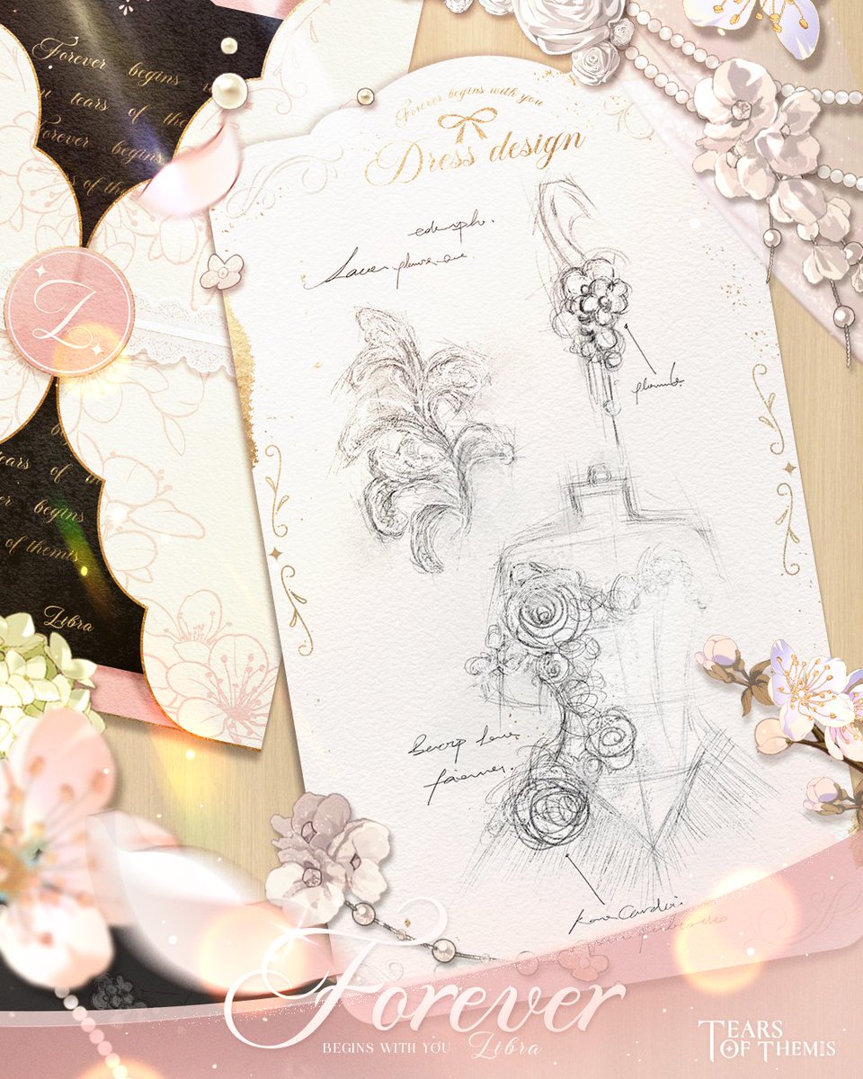 TearsofThemisEN's tweet photo. ✦ #ToT5thAnniv Ceremony Preparations - Wedding Dress ✦

"Life needs a touch of romance sometimes, don't you think?"

※ The #TearsOfThemis "You are the only truth in my heart" wedding dress design gameplay is now available! Head into the game and design your very own wedding dress with him!

🔔Ceremony Countdown: 4 Days