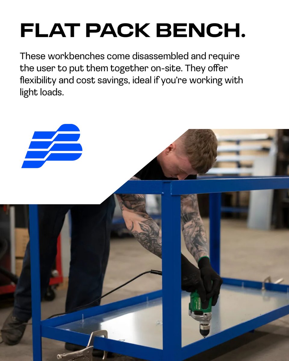 bench_master's tweet photo. Flat pack or fully welded? It all comes down to how your workspace operates.
⬇️Here’s the key differences to help you choose the right solution for your shopfloor.
#IndustrialWorkbenches #ManufacturingUK #WorkshopSolutions #BritishManufacturing @MadeinBritainGB https://t.co/MqvMrxjTFP