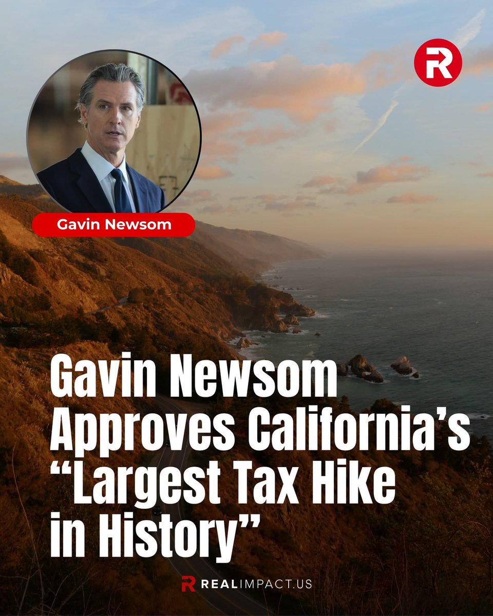 nettermike's tweet photo. Californians will have to pay for two new taxes next year after Gov. Gavin Newsom approved the state budget in June in what the California Taxpayers Association described as “the largest tax increase in state history.”
Newsom and Democratic lawmakers agreed on proposals that would raise health insurance premiums and slap a new charge on software downloads in an effort to make up federal revenue loss from an antagonistic Trump administration, Democrats said.

How much more taxation can Californins take? Are you ready for a tax revolt?