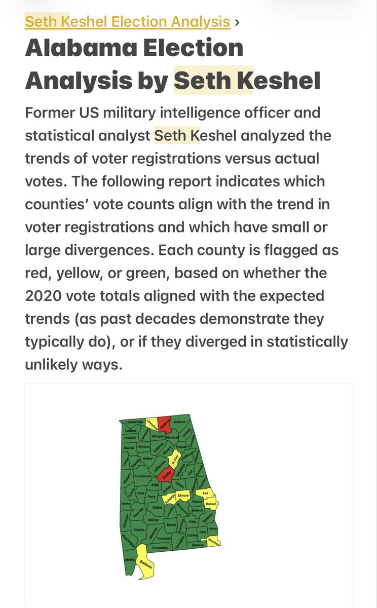 InTheThornBush's tweet photo. @jacobboots In fact FBI is already in OBA  but those rites connect to the SOS and 2020. Just look back as Seth Krshel’s   report on AL and the bad counties in the State . https://t.co/S8kprF6LAQ https://t.co/6DpKhHNy2y