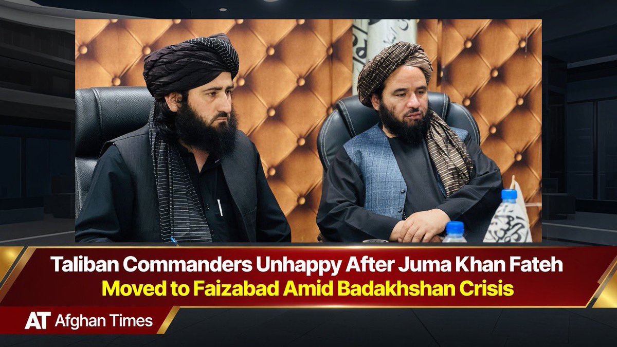 A Taliban delegation has moved Juma Khan Fateh to Faizabad after he received sec...