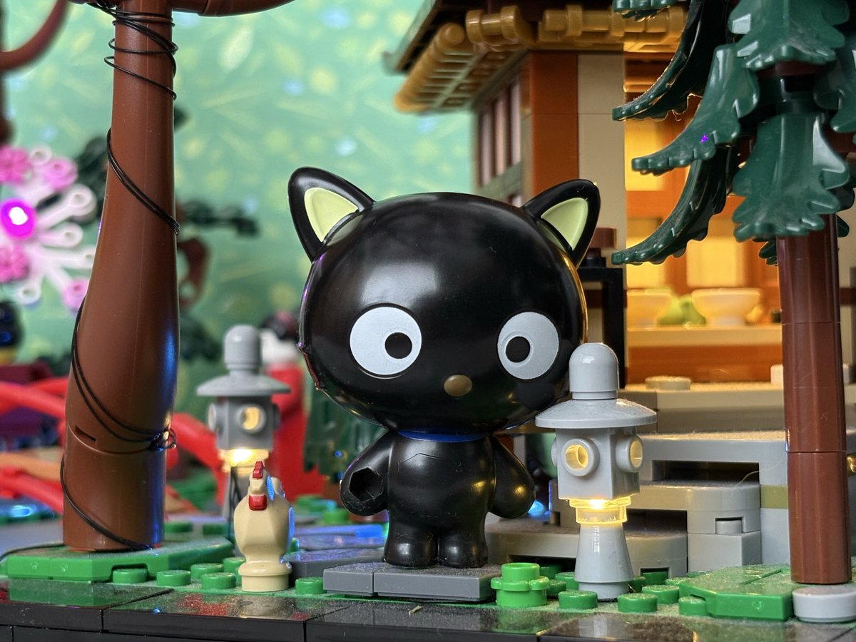 sanriodaily's tweet photo. chococat in the tranquil garden 💫 https://t.co/J11IHwyWZp