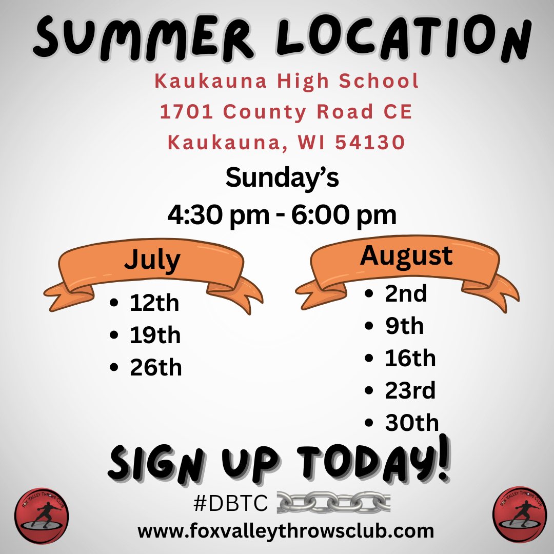 FoxValleyThrows's tweet photo. Want a competitive edge? ๐ฅ
The athletes who improve the fastest are the ones who put in the extra work.
Sign up today ๐ช
#foxvalleythrowsclub
#DBTCโ
#throwingfamily
https://t.co/M4OHhHHGlX https://t.co/Ii9k2RuaK0