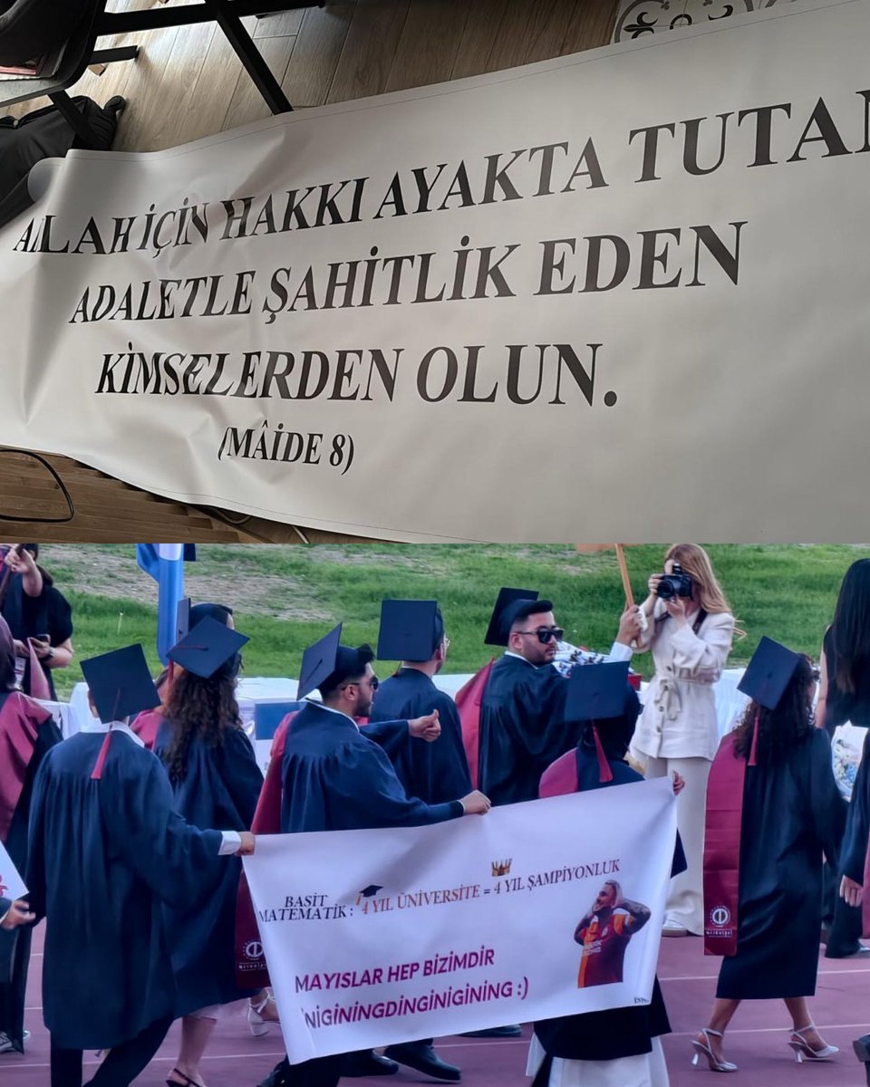 Kemalsaglamart1's tweet photo. 🚨  PAYLAŞ EY MÜSLÜMAN❗️

🔴İSLAM'A İKİNCİ BİR DARBE❗️

Eskişehir Teknik Üniversitesi’nde Kur’an-ı Kerim ayeti yazılı pankart taşıyan öğrencilere güvenlik “pankart yasak” diyerek müdahale edip pankartı aldı.  

Aynı törenlerde başka pankartlar serbestçe taşınırken sadece bu pankart engellendi.  

Bu neyin özgürlüğü? 

Ne zaman inançlarını ifade eden gençler ikinci sınıf vatandaş muamelesi görecek?  
#Emrolunduğungibidosdoğruol
@mustafamalo_