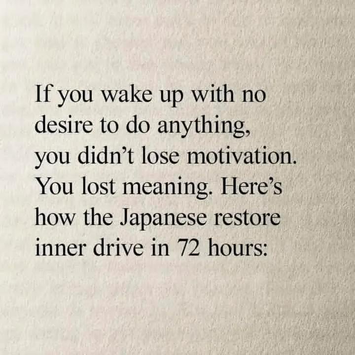 selfelevating's tweet photo. If you suddenly wake up with no desire to do anything, you didn't lose motivation.

You lost meaning. 

Here's what to do: 

- THREAD 🧵 https://t.co/oaLk93Jvo2