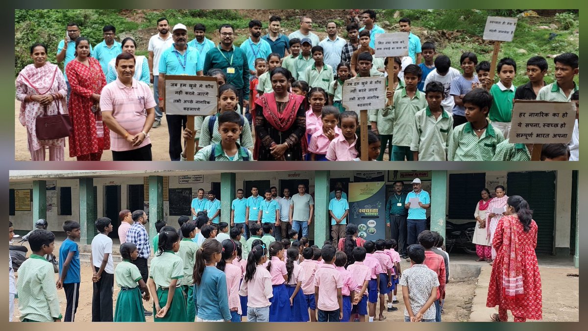 Iswetranjan's tweet photo. As part of the #SwachhataPakhwada 2026, the NSO(FOD), Sro Daltonganj conducted a cleanliness drive and awareness programme at a government Middle school. Students took the Swachhata Pledge and were inspired to keep their school and surroundings clean.
@GoIStats
#swachhbharat https://t.co/NTZddn1kiD