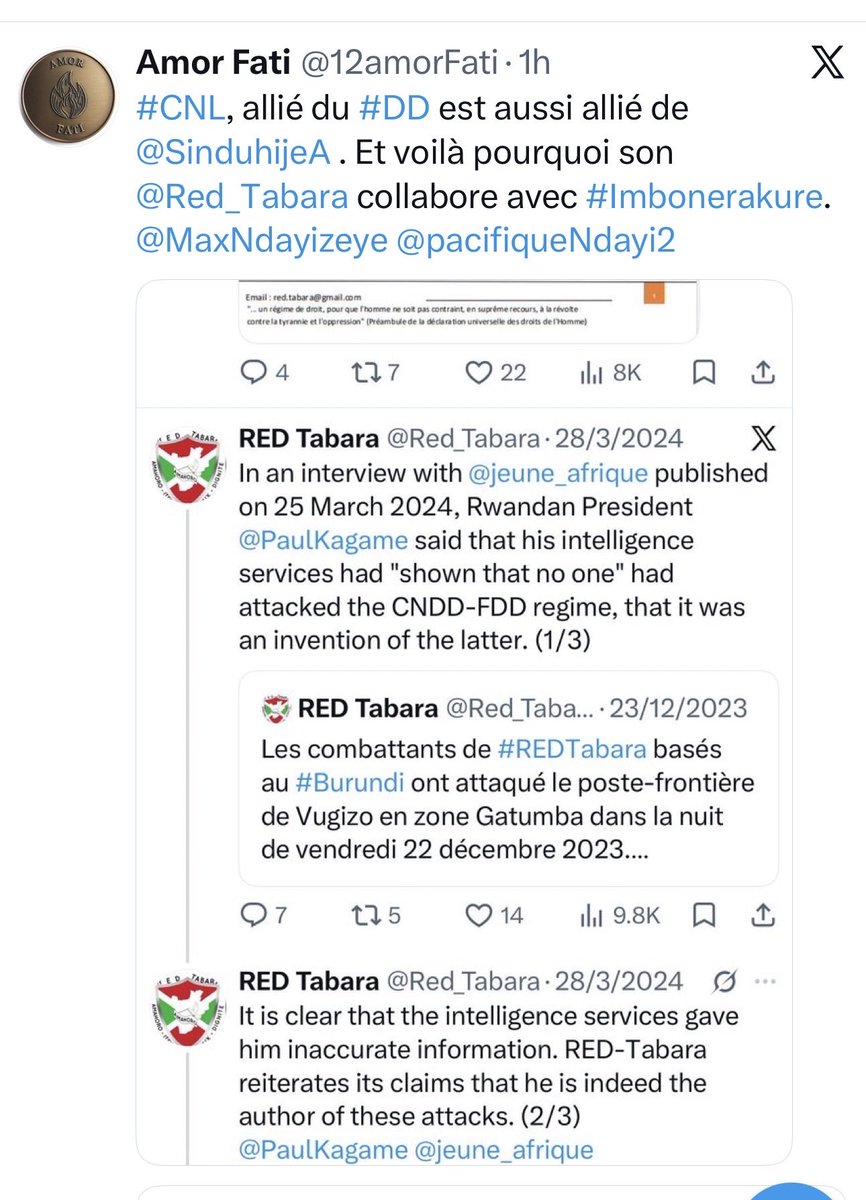 12amorFati's tweet photo. Abansi b’🇧🇮 si intwaro ishingiye kuvyiyumviro vy’ihonyabwoko ya #CNDD gusa. https://t.co/N72hV27LmX