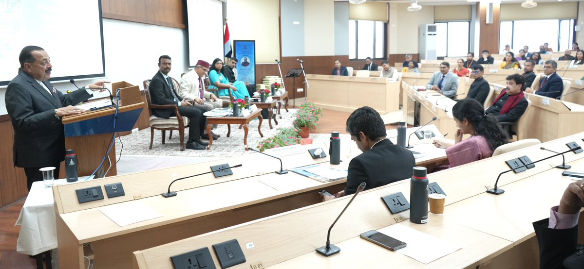 DrJitendraSingh's tweet photo. My address followed by interaction with IAS officers attending the Mid-Career Training Program at #LBSNAA 'Lal Bahadur Shastri  National Academy of Administration' #Mussoorie.

Key Takeaways:

"India's next phase of governance demands continuous learning, institutional collaboration, curriculum innovation and technology blended with sensitivity. One of the governance challenges in India is that every State and every region presents distinct administrative realities, aspirations and developmental priorities.

India's diversity reflects even in its governance systems, where regional realities, linguistic and cultural contexts, political environments and developmental aspirations vary widely across the country. The need of the hour is more of interactive training ecosystem, rather than one-sided discourse or lecture model.

Last one decade has been driven by bold decision-making, encouraged by PM Sh @narendramodi and supported by technology, transparency and sensitivity towards citizens. For example, an initiative like Direct Benefit Transfer (DBT) prevented leakages to the advantage of the genuinely deserving citizens and at the same time, generated savings exceeding ₹3.4 lakh crore".
