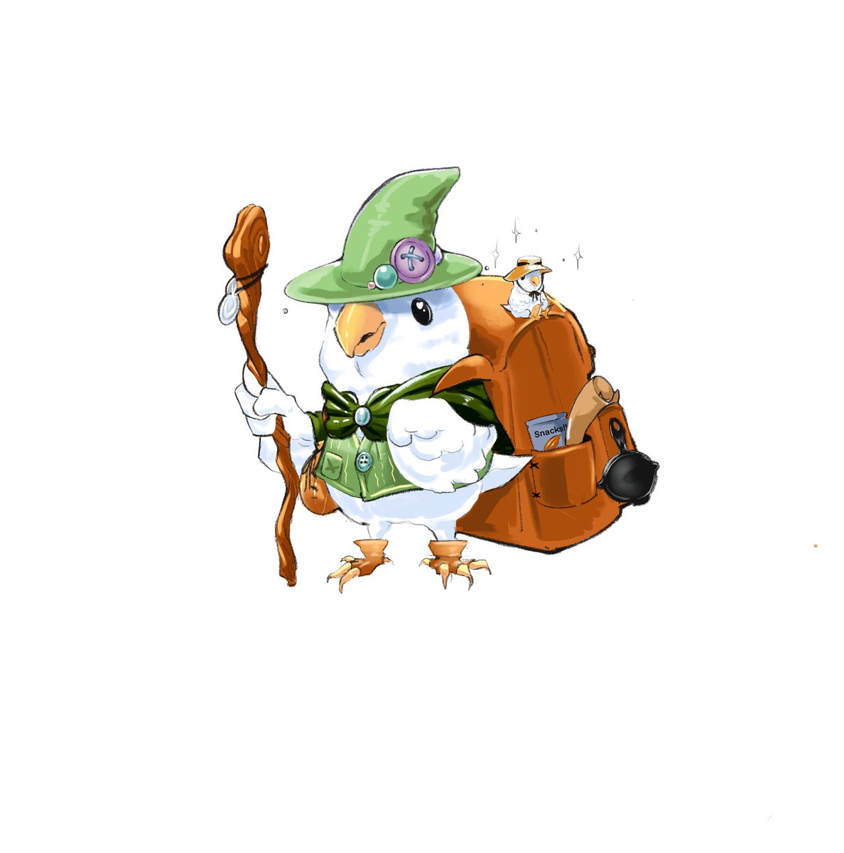 artcher_artwork's tweet photo. Parakeet Mage https://t.co/iPzVaUGUGC