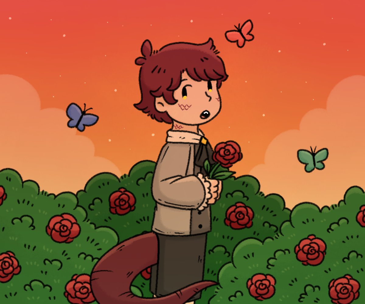 kammybale's tweet photo. Young dino prince in the garden 🦖

#JurasickArt https://t.co/Y3i9159Eve
