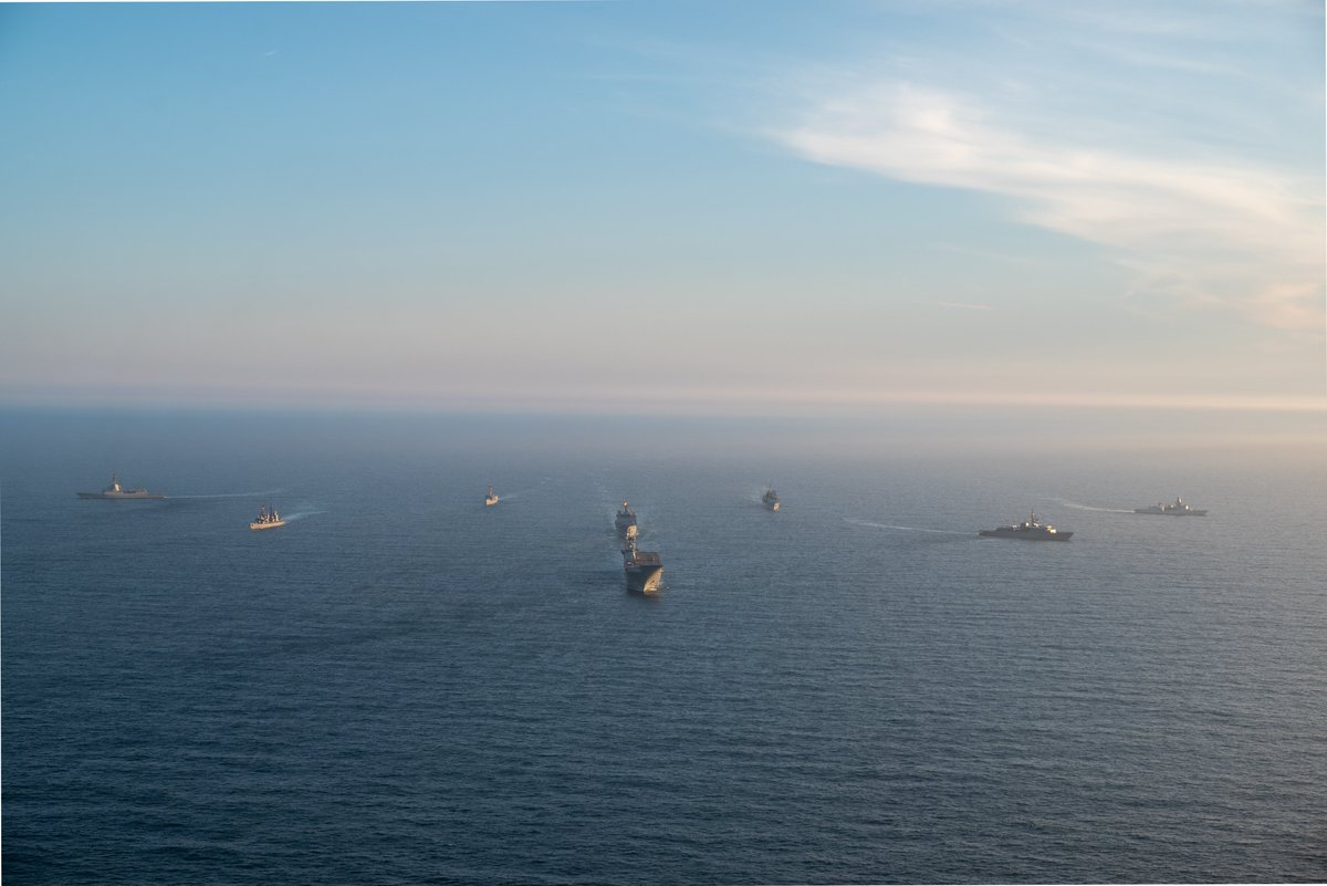 spmarfor's tweet photo. In recent days, #CTFAtlantic has conducted a #PASSEX with 🇯🇵⚓️ @JMSDF_PAO in the North Atlantic, strengthening interoperability, enhancing mutual understanding and reinforcing our shared commitment to maritime security.

@NATO_MARCOM @JFCNorfolk https://t.co/oZzd0rdDYX