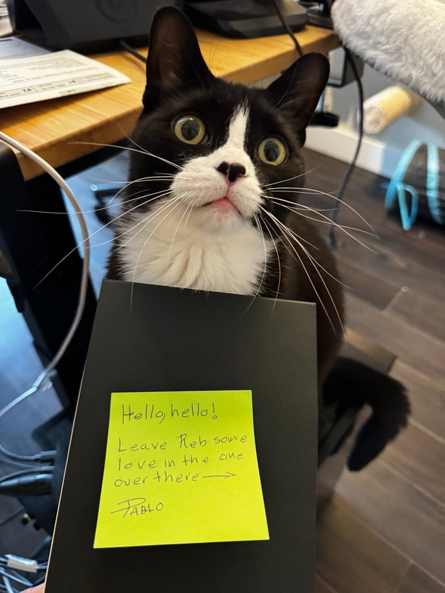 PabloMakes's tweet photo. The TennoCon tradition continues this year, but this time there will be a second notebook, a much more important one, for you to leave some love for Reb who sadly can’t be there.
Hope you have a great TennoCon everyone! https://t.co/doIGshirPA