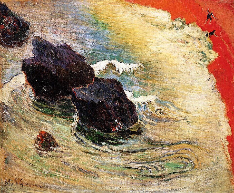 TheWabiSabiLife's tweet photo. The Wave (French: La Vague), 1888 

 Paul Gauguin https://t.co/h3uBzT5YAH