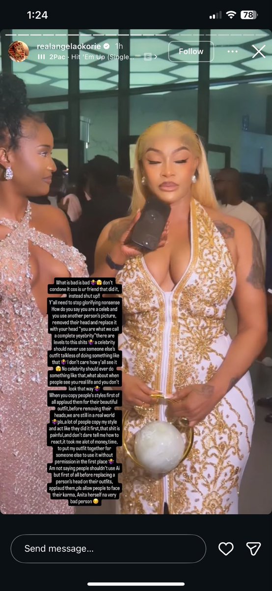 unfiltergist's tweet photo. “What is wrong is wrong!” — Angela Okorie att@cks Anita Joseph over AI allegations https://t.co/En95Fw2fyg