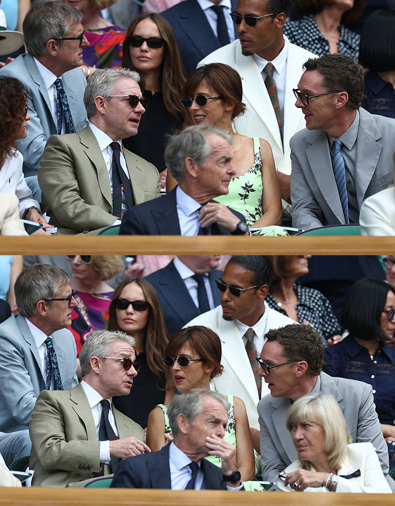 persc0pe's tweet photo. Benedict, Sophie and Martin in the Royal Box ahead of the semi final match. https://t.co/9e2Iq7pbRP