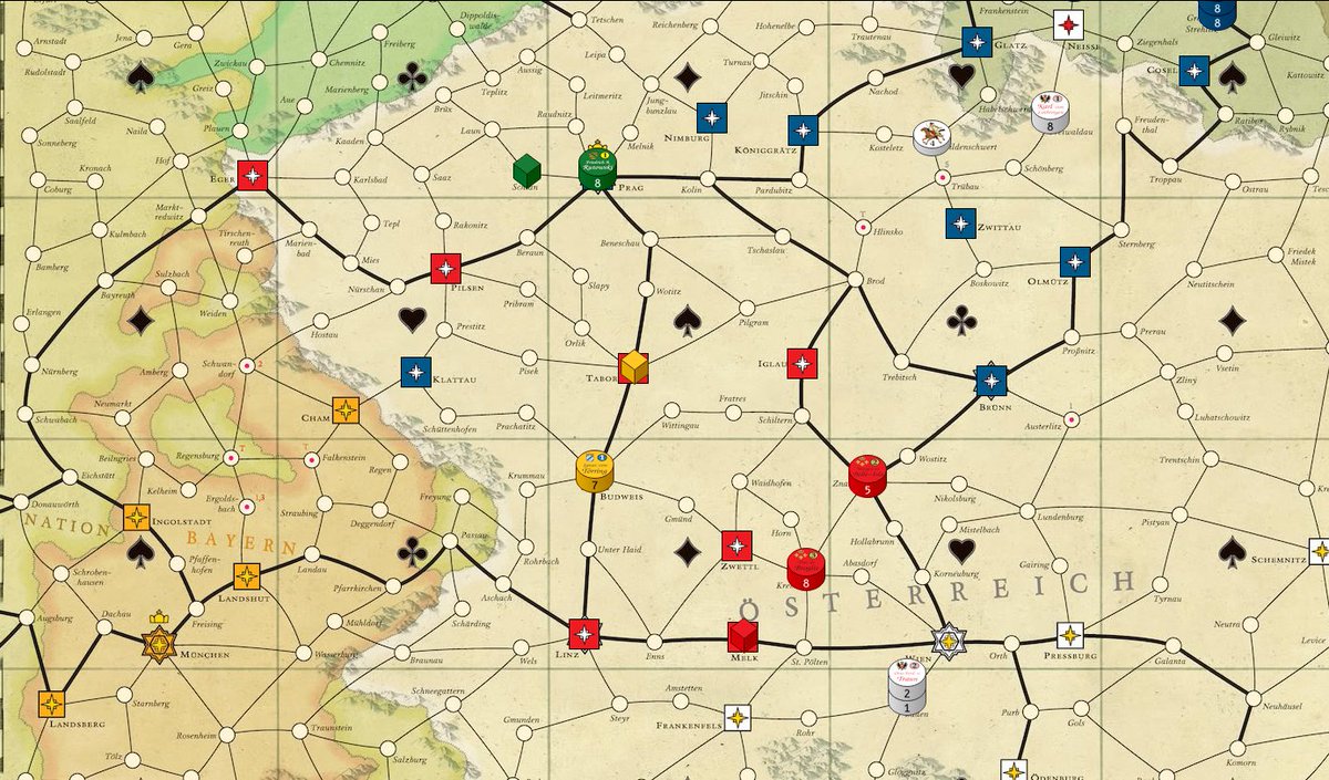 epeirootik's tweet photo. In Maria (turn based strategy) Austria loses most battles but usually wins because it only has to prevent either the French or the Prussians capturing the cities they need for victory. https://t.co/UogmhJIQLZ