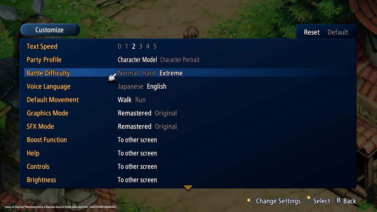 TalesofSeries's tweet photo. Switch to the extreme combat level anytime⚔️
#TalesofEterniaRemastered
#TOER https://t.co/Cj47MMEgkw