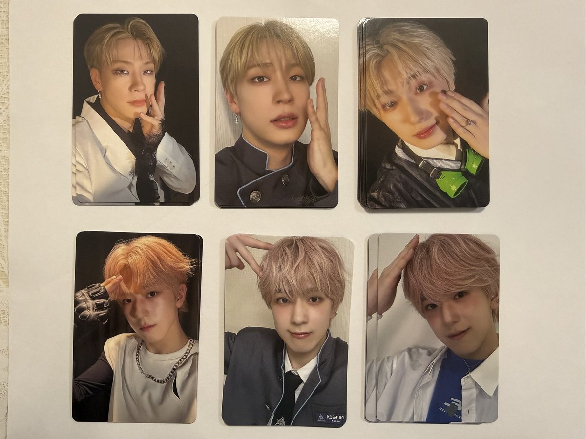 clea_5582's tweet photo. PRODUCE 101 JAPAN 日プ新世界 ファイナルトレカ ラントレ

譲 【1枚目】小林 岡田 土田 リッキー 小清水 倉橋 熊部 青沼

求【3枚目】 濱田 加藤 杉山 照井 小清水 ヒョンスン

買取も可能🙆‍♀️ https://t.co/lQYhwtCvJa