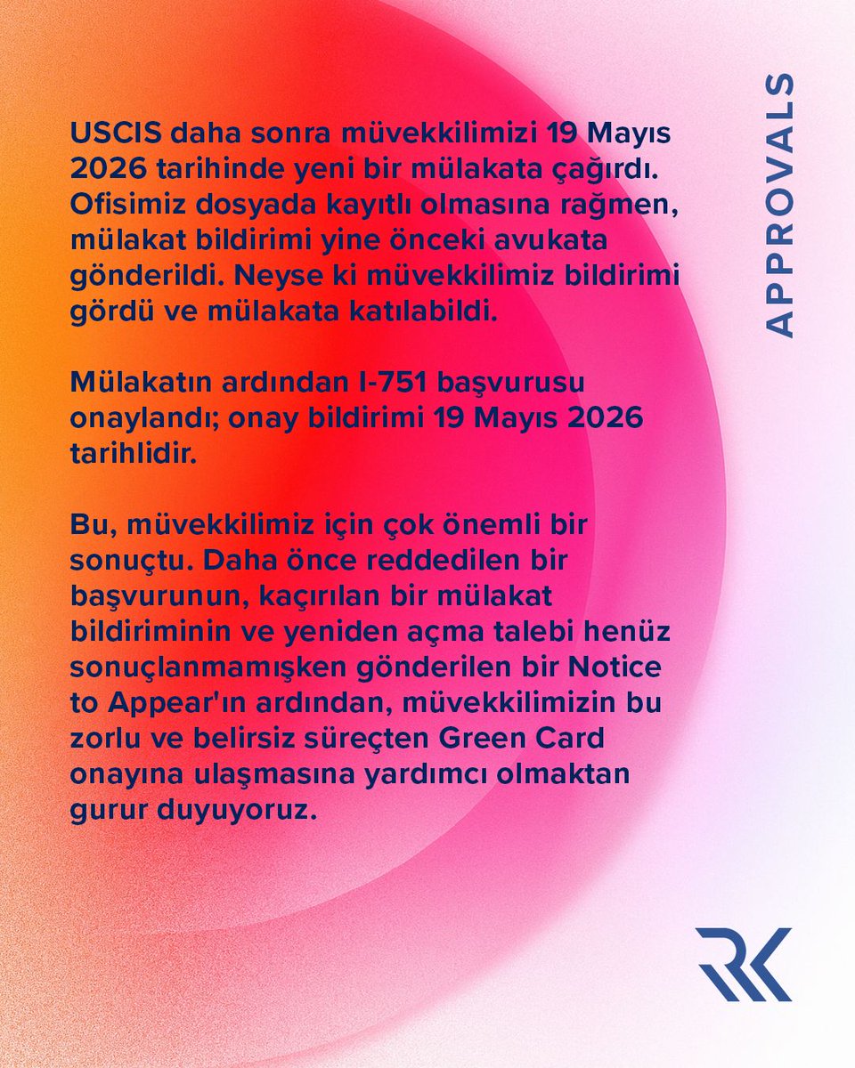 remzikulen's tweet photo. Daha Önce Reddedilen I-751 Başvurusu Yeniden Açıldı ve Onaylandı! https://t.co/nWlj6SsIRY