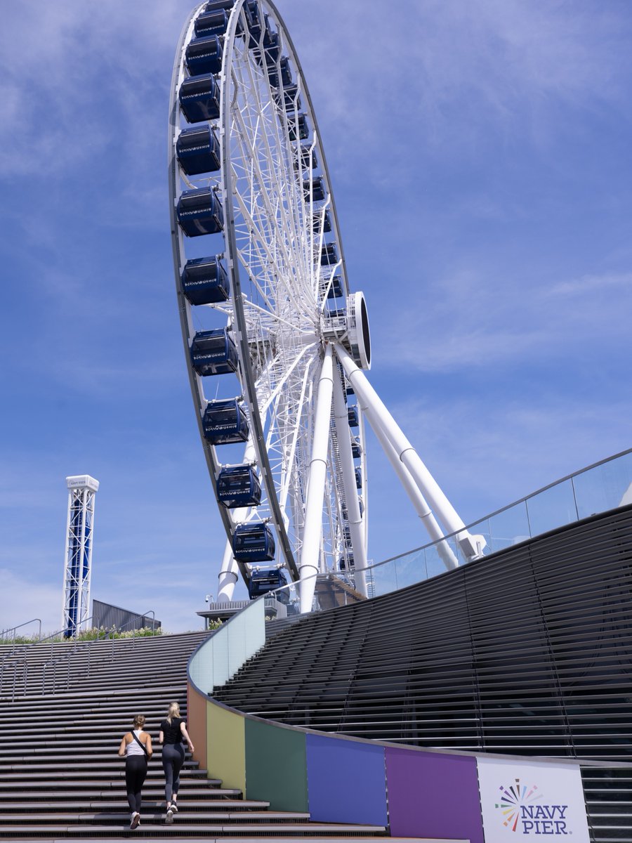 NavyPier's tweet photo. Competing, cheering or getting inspired by DEKA FIT? Movement supports heart health. @NorthwesternMed shares how exercise can strengthen your heart: https://t.co/3IvT6TMmuD https://t.co/KeLYkHdZKY