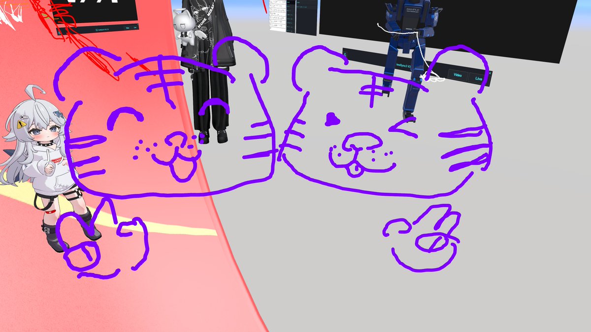 vyyf_info's tweet photo. #VYYFお絵描きトリッククイズ
①よく見ると愛嬌あるなこいつら。
②スターテイルではないです。映り込んでいるちっちゃい子もヒントかも。 https://t.co/BT7HbQiPxu