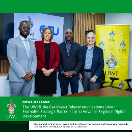 UWI_StAugustine's tweet photo. #News The UWI &amp; the Caribbean Telecommunications Union have formally strengthened their abiding  collaboration with the signing of an MOU at the Sagicor Cave Hill School of Business &amp; Management, Cave Hill Campus on May 28, 2026.

Read full release here: https://t.co/HnOIijxDH3 https://t.co/j5JXcu50p2
