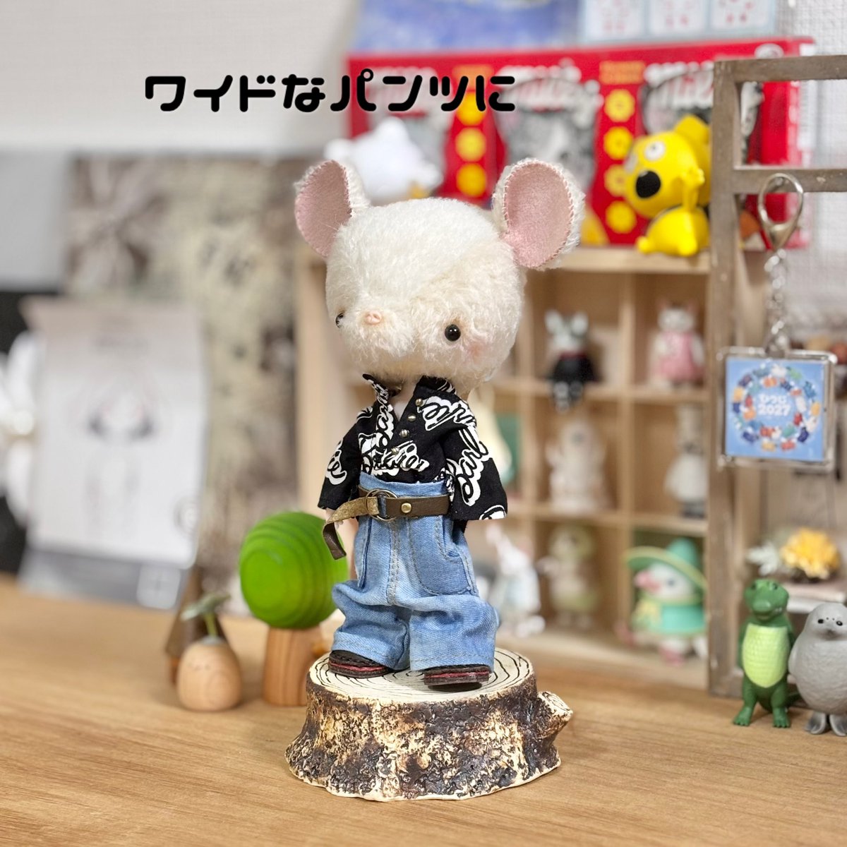 amigurumi_Foo's tweet photo. ケンティ目指してお洋服作りました🤭
ケンチュです🤣🐭🫶

※9/1からのTSUTAYA BOOKSTORE岡山駅前さんのイベントにお邪魔させていただきます🙇‍♀️

 #アニマルドール #中島健人 #ぬいぐるみ https://t.co/NFZPQV8haY