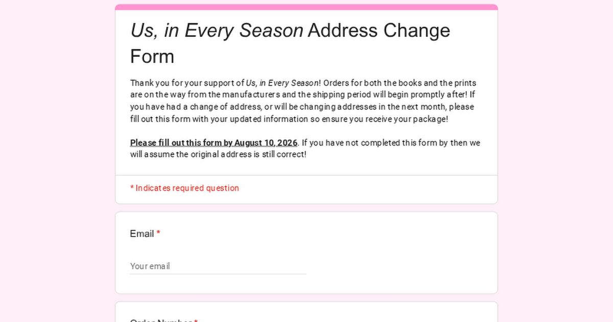 rafourseasons's tweet photo. Thank you everyone for all the support!

ADDRESS CHANGE FORM: https://t.co/oNOZBcFvPe https://t.co/RQXjLZeJn3