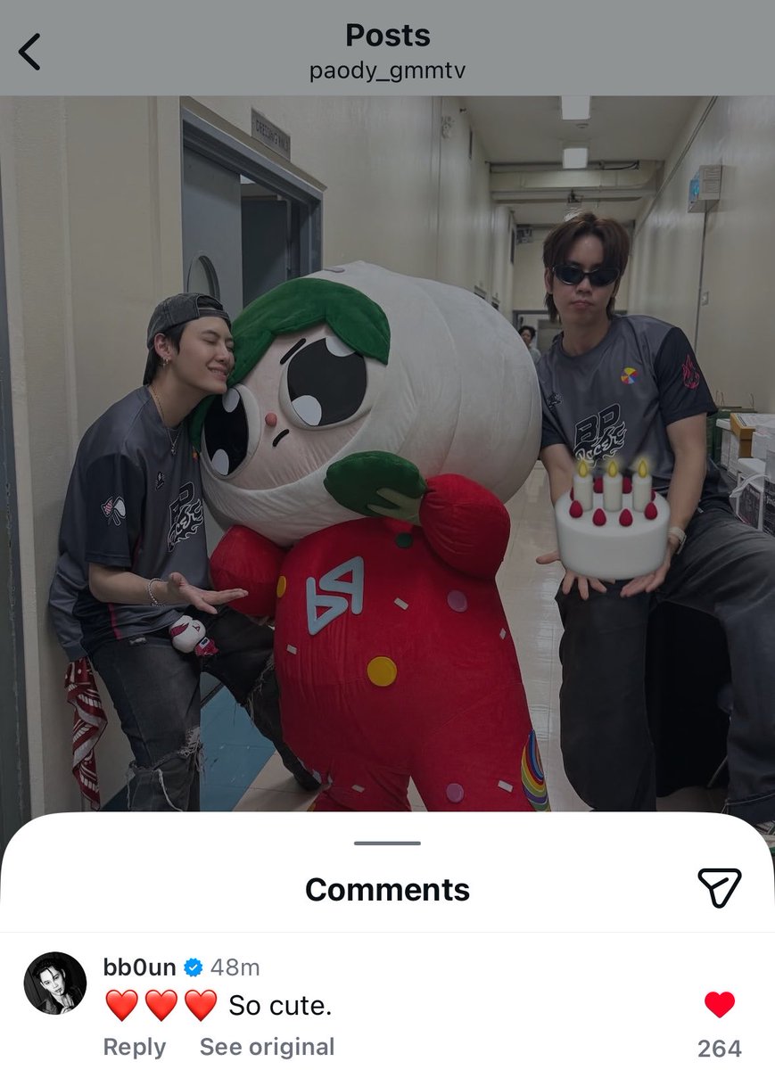 bounpremarea's tweet photo. boun’s comment under paody’s post MY FAMILY 🥹💖🫶🏻 https://t.co/HG8kcKFM1i