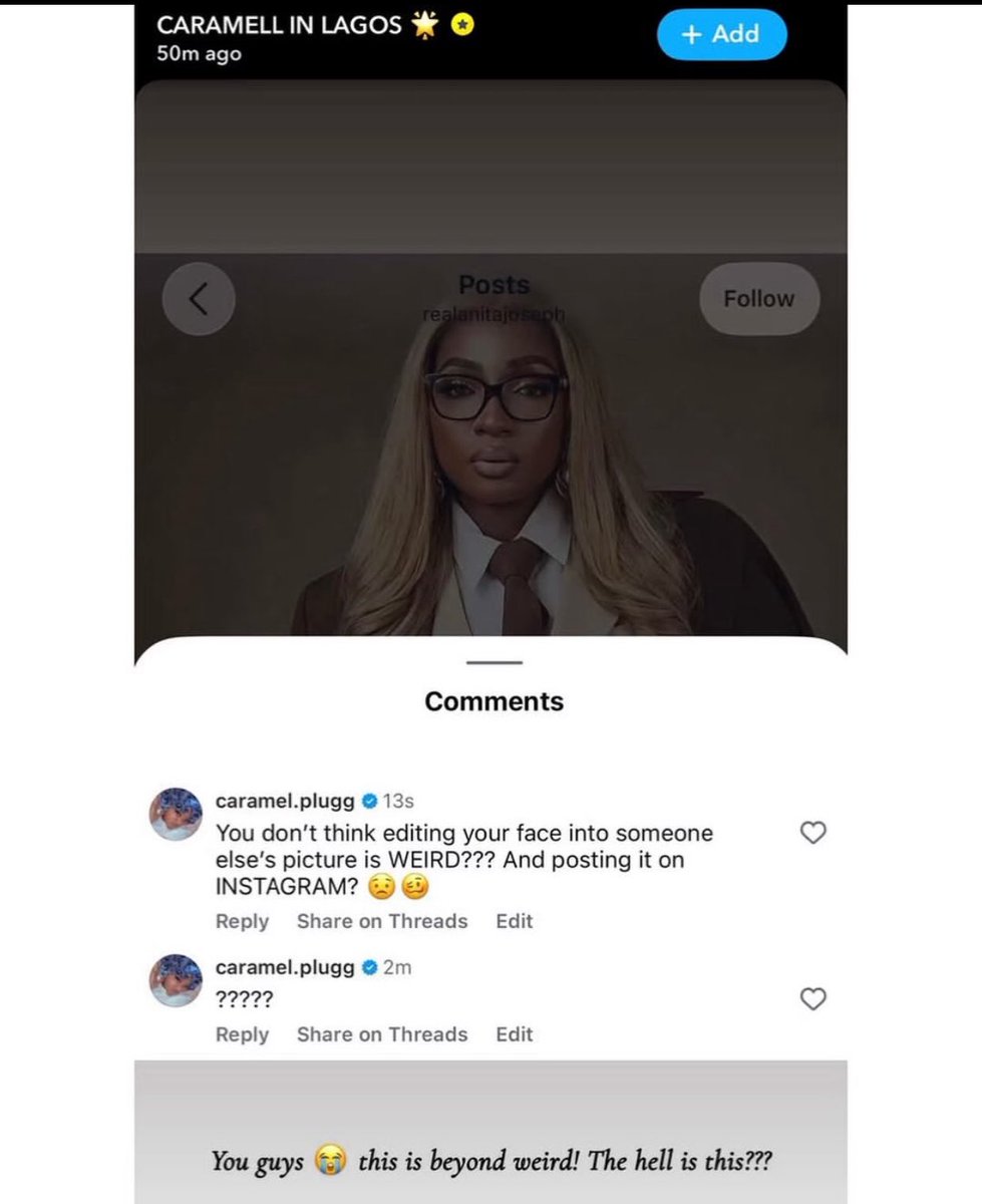 datekitiboi's tweet photo. Content Creator Caramell Plug Accuses Actress Anita Joseph of Cropping Her Out of a Photo and putting her head in her body https://t.co/i2FbYSfeWr