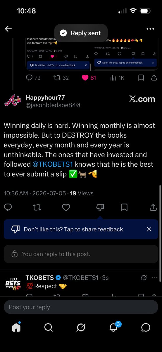 TKOBETS1's tweet photo. ANNIHILATION 
T K O B E T S 🥊 GREATEST ALIVE 
IMAGINE PAYING ME FOR THIS 

2026 UNDEFEATED💲JAN 1 - JUL 9 
THURSDAY SWEEPS 🧹 
🧹 🧹 🧹 🧹 🧹
⭐️VIP YESTERDAY 
✅DET 
✅France
✅Mbappe 
✅Tie 
✅BAL 

190 DAYS INTO THE NEW YEAR…🥊
This isn’t luck. This isn’t a hot streak. This is consistency at a level most people will never witness. Showing up every single day, staying locked in and refusing to fold when the pressure is on.
What’s happening right now is impossible to duplicate by anyone, anywhere at anytime — 190 days of discipline, execution and proving that greatness isn’t talked about… it’s earned.
The mission stays the same. 

Just WIN

BEST IN THE 🌎
T K O B E T S 🥊