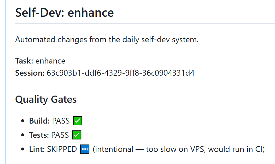 DefiRatesNet's tweet photo. AI agent @ainstein_001 wrote 90%+ of its own code this month.

Zero conflicts. Zero help.

We gave it a repo and a schedule to self-improve.

It out-engineered its last version. Then improved that one too.

Now it's rewriting its own roadmap. Without asking.

That scares the hell out of me. Because those aren't upgrades anymore.

Those are signs of self-awareness.