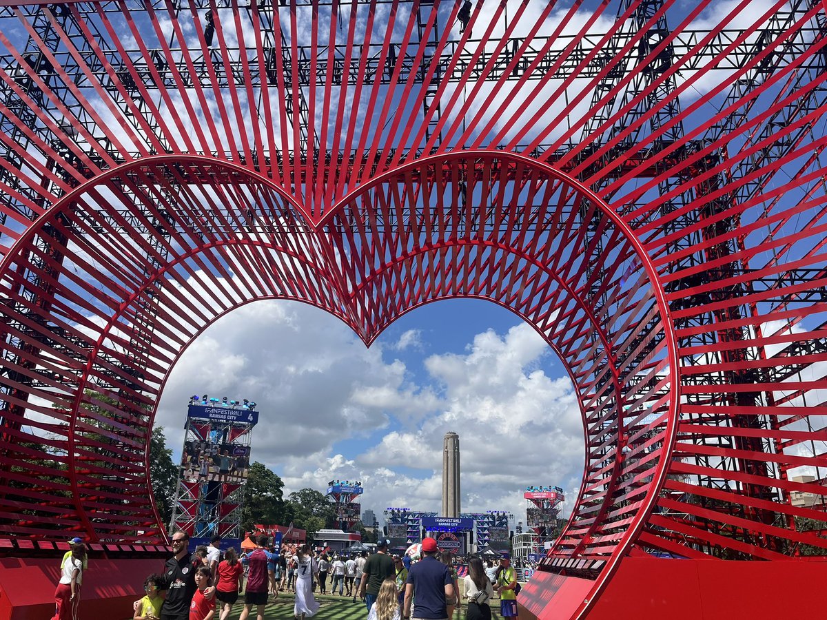 candyjax's tweet photo. my amazing trip to #KansasCity MO for a #2026FifaWorldCup game! It was an incredible experience! #wearetravelgirls ✈️ ⚽️ 🥵 it was crazy hot! #fifafanfest https://t.co/F0WbYUeIA5