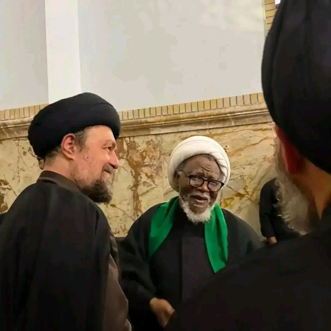 Iran2w's tweet photo. Two legends in a one frame 😍
Syed Hassan Khomeini and Syed Ibraheem Zakzaky #iran #USA #MiddleEastCrisis #warupdates https://t.co/bB0Tsmt6YK