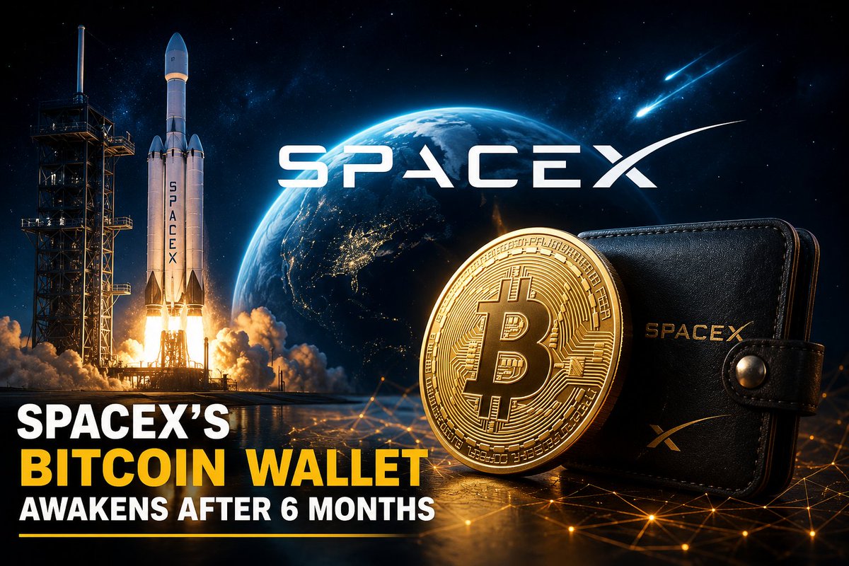 Earningmoneyon6's tweet photo. SpaceX's Bitcoin wallet awakens after 6 months of inactivity
https://t.co/poZ4jSHLx8 https://t.co/J8LlZTfOrs