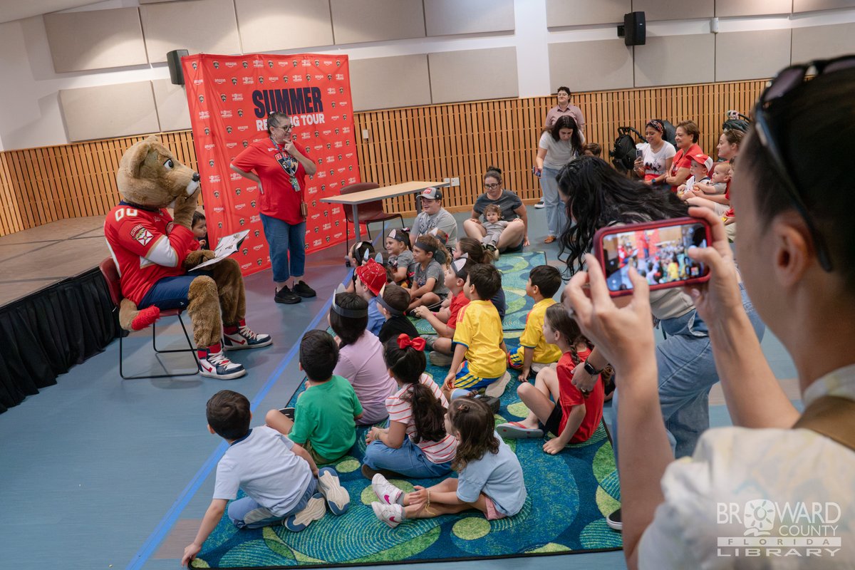 BrowardLibrary's tweet photo. We had a blast on Tuesday, July 7th with the Florida Panthers at Southwest Regional Library! There are still two more stops on the Summer Reading Tour, make sure to mark your calendars and complete your reading challenges on the Beanstack app!

July 18th – West Regional
July 24th – Weston Branch

#Panthers #BrowardCounty #BrowardLibrary #Florida #SummerReading

A Service of the Broward County Board of County Commissioners
